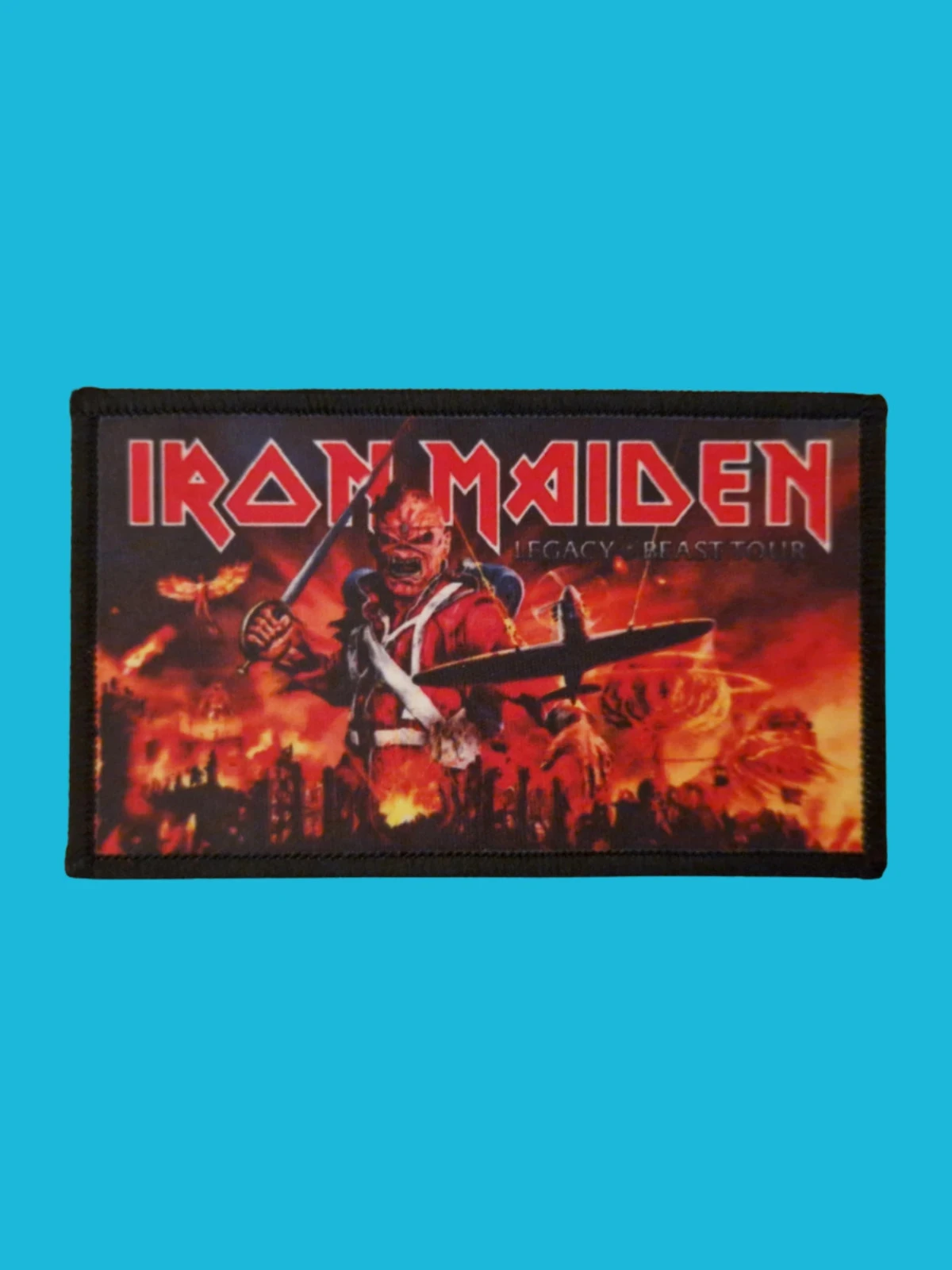 Patch Iron Maiden - Legacy Beast Tour - Imprimé - Rectangle de 10 x 6 centimètres